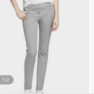 NWT Express Gray Columnist Slim Studio Strech Pants